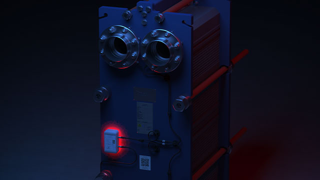 heat exchanger with sensor performance monitoring