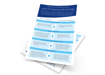 Checklist for choosing the best lube oil cleaning system
