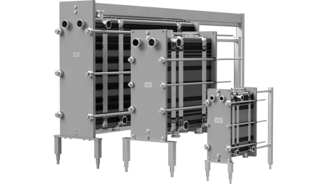 Range of hygienic line plate heat exchangers