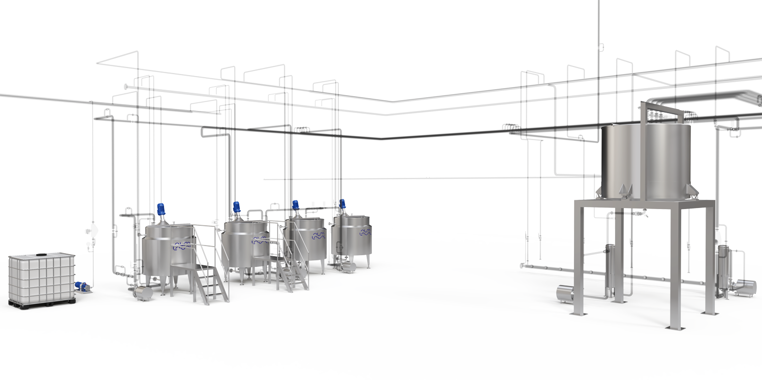 Alfa Laval margarine processing plants and equipment for oil phase and emulsifier area